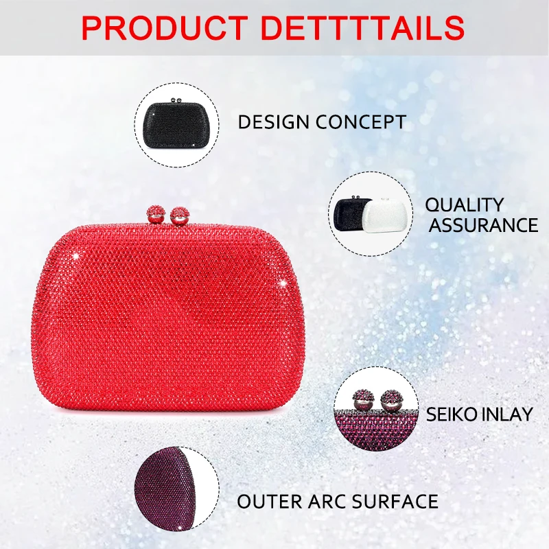 Женская подарочная сумка со стразами