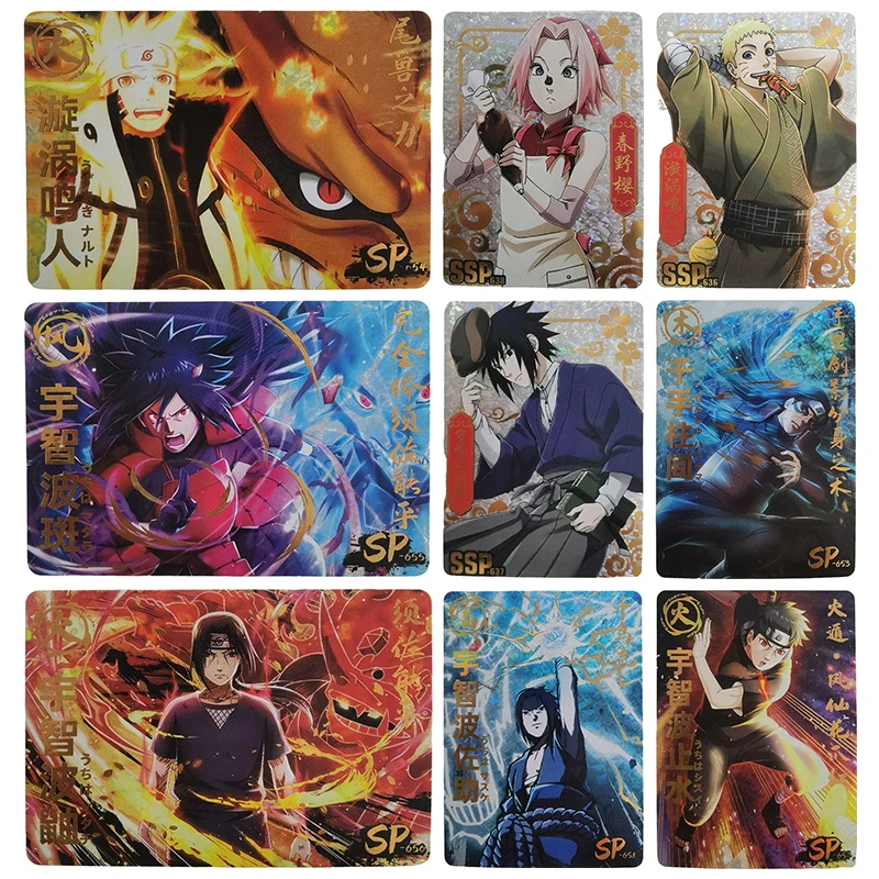 

Редкие отражающие вспышки из аниме Наруто SP SSP, флэш-карты Senju Hashirama Uchiha Itachi, игрушки для мальчиков, коллекционные карты, подарки на день рождения