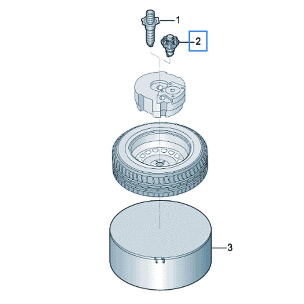 Запасной винт для VW Viloran 2020-2023 Teramont 2017-2022 3QG803899 5G0803899A 5G0803899