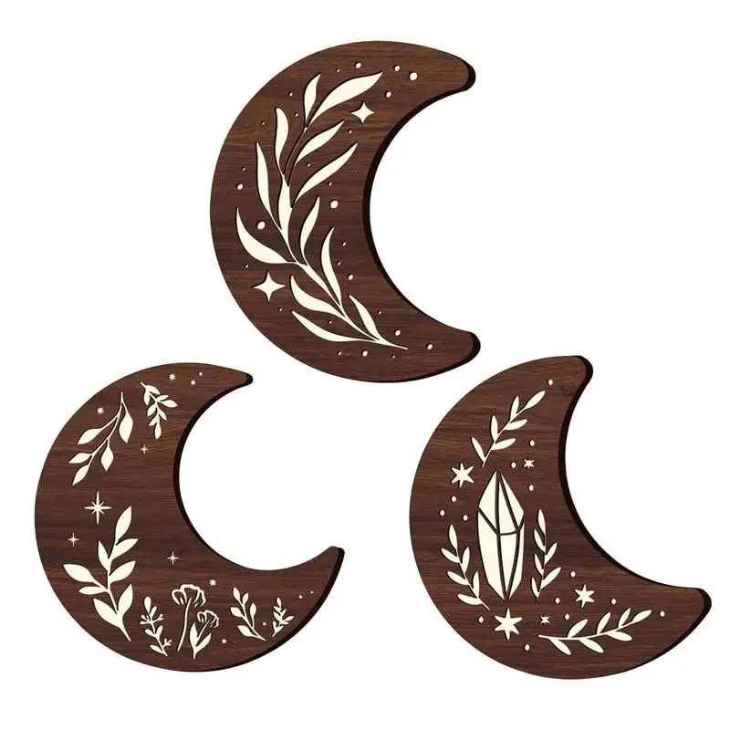 

Moon Lamp Wooden Dimmable DecorativeCrescent Lamp Lights Easy To Use Wall Hanging Nursery Night Lamp Gifts For Children Kids