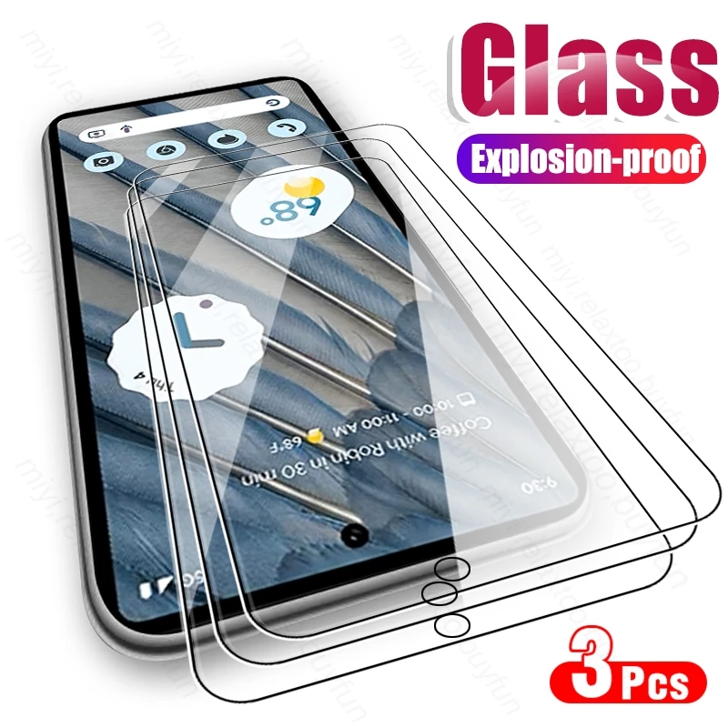 

3PCS 9H Premium Tempered Glass For Google Pixel7a Pixel 7a 7 a 5G 2023 G0DZQ 6.1" Armor Safety Screen Protector Film Guard Cover