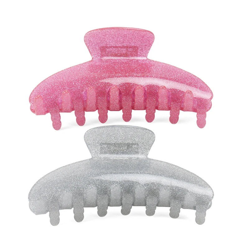 

10.5cm Acrylic Hair Claw Clips Glitter Non Slip Hair Barrette Jaw Clamps Ponytail Holder Hair Accessories for Women Girls