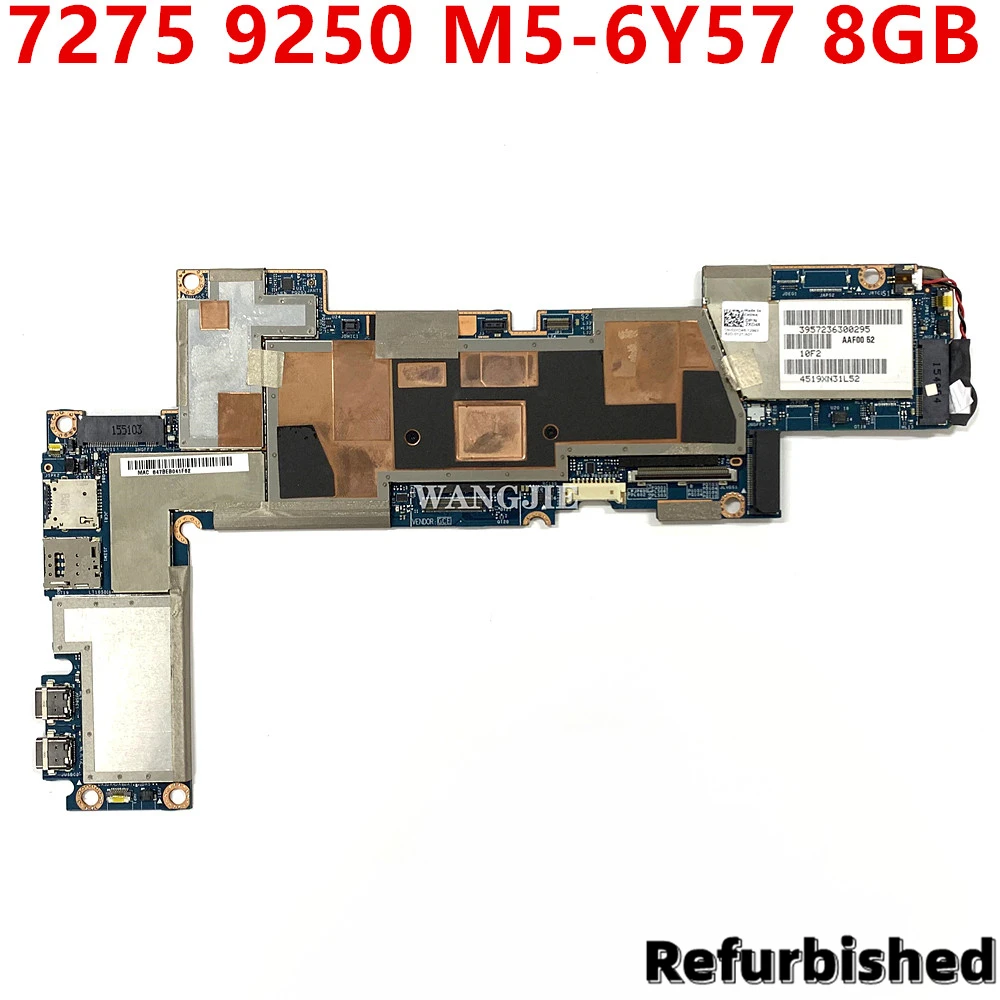 

Восстановленная материнская плата для Dell Latitude 7275 XPS 9250, материнская плата CN-02XD48 02XD48 M5-6Y5 7 ЦП + 8 Гб ОЗУ 100% рабочий