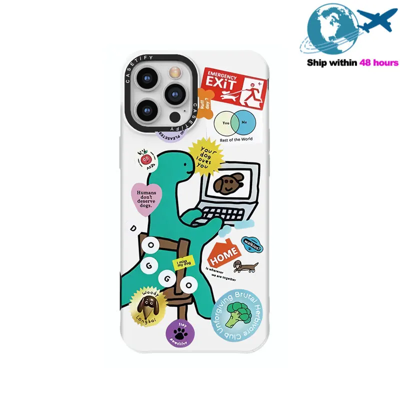 

Чехлы CASETIFY с жидким динозавром для телефона iPhone 14 13 12 11 Pro Max X XS MAX 7P 8P, противоударный мягкий чехол для пары E0317