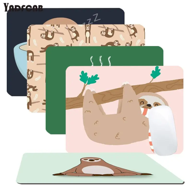 

YNDFCNB Custom Skin Sloth Cute Animals Comfort Mouse Mat Gaming Mousepad Top Selling Wholesale Gaming Pad mouse