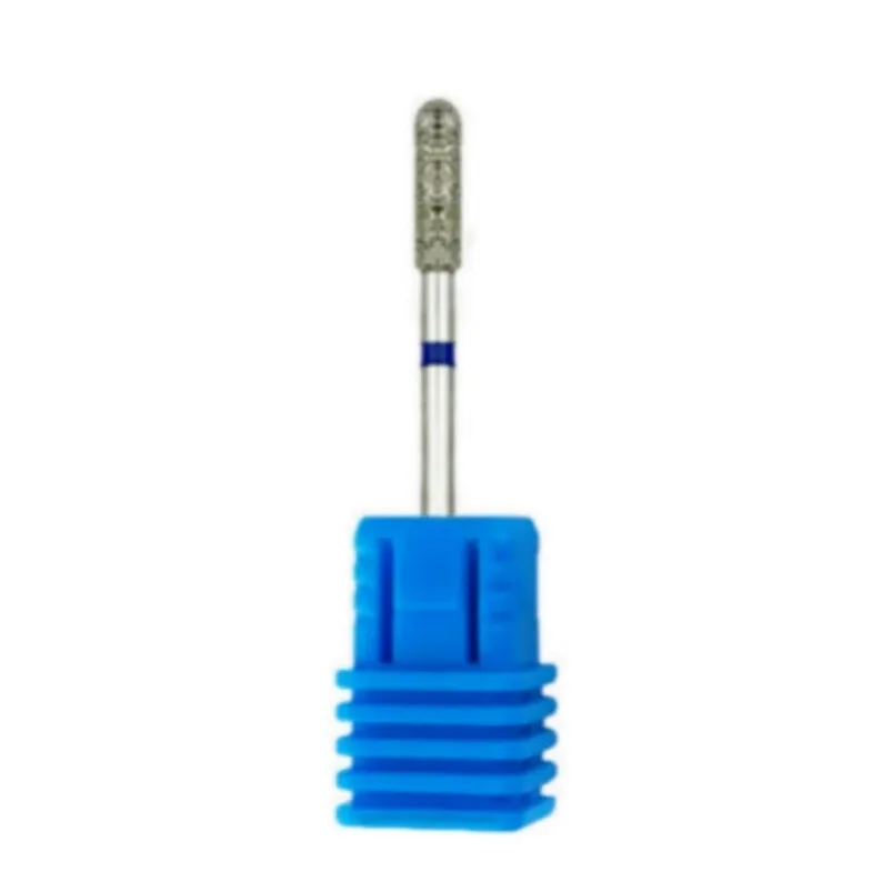 Тонкие Алмазные сверла для ногтей в форме пламени русские фрезы удаления