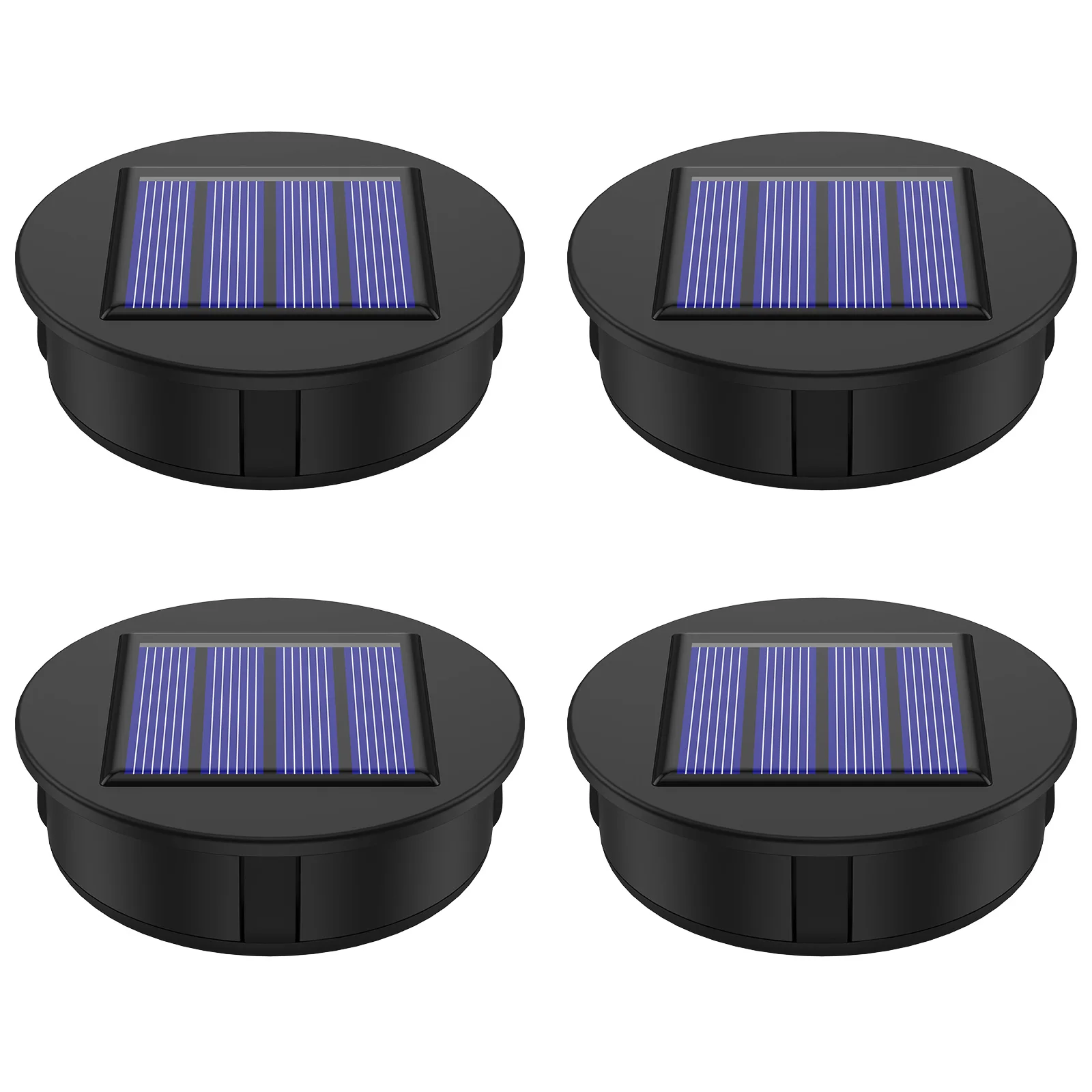 New 4Pcs Solar Light Replacement Top 1.2V IP65 Waterproof LED Solar Panel Lantern Lid Light Durable Outdoor Solar Top