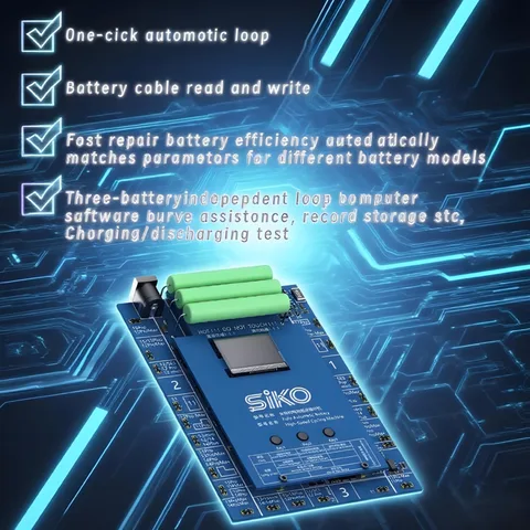 SiKO Трехканальный автоматический тестер батарей для iPhone 11-15