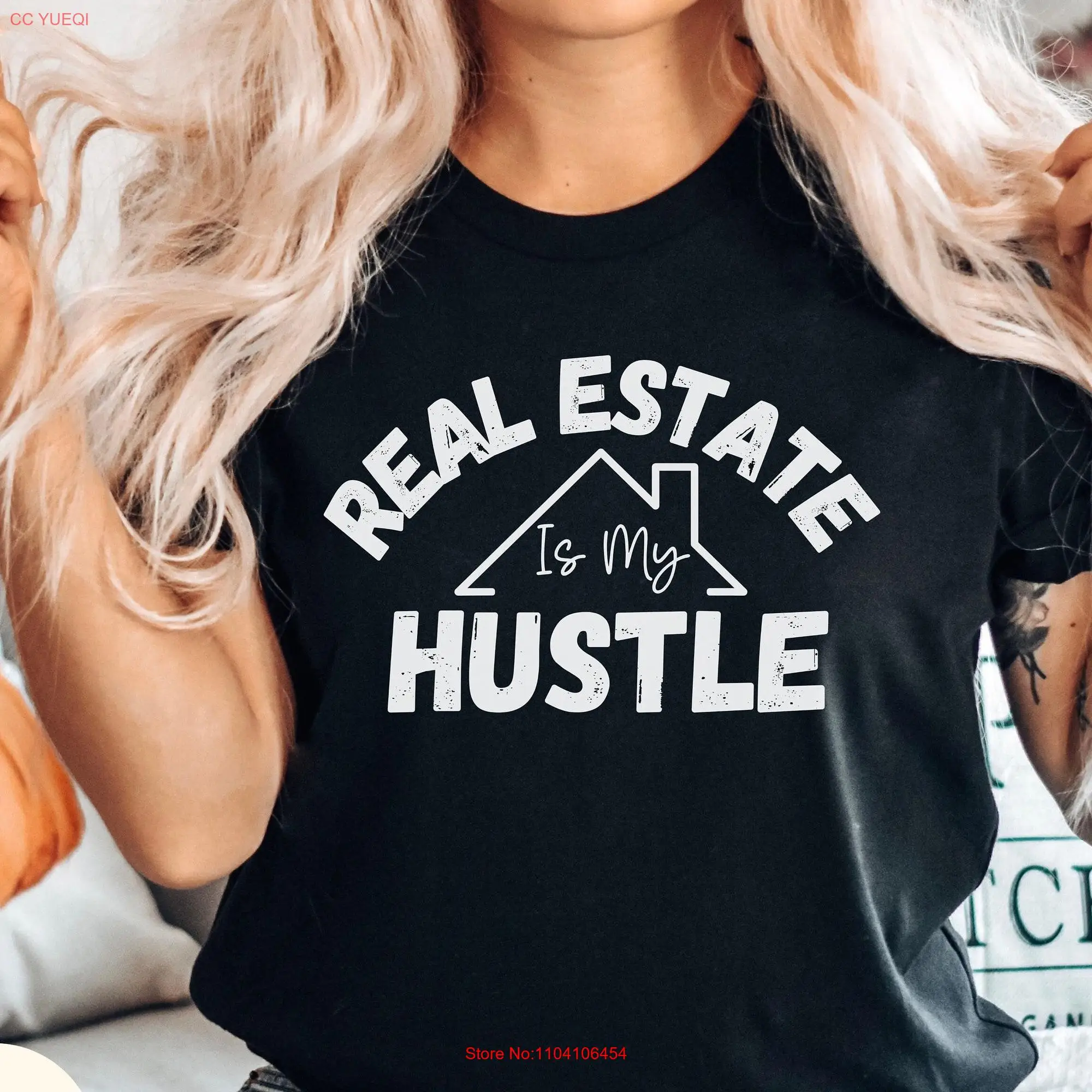 Футболка Realtor Real Estate Is My Hustle s For Broker с длинными или короткими рукавами