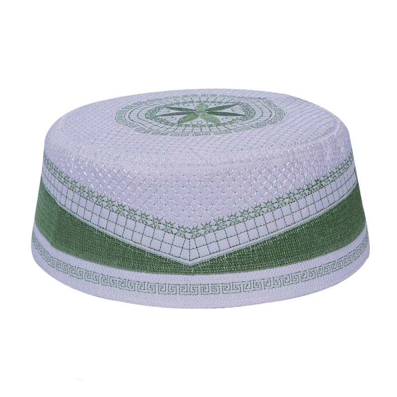 10 Pieces Muslim Caps For Men Freeshipping Skull Hat Prayer Menswear Embroidered Kufi Kippa Islam Saudi Arabia Jewish Summer