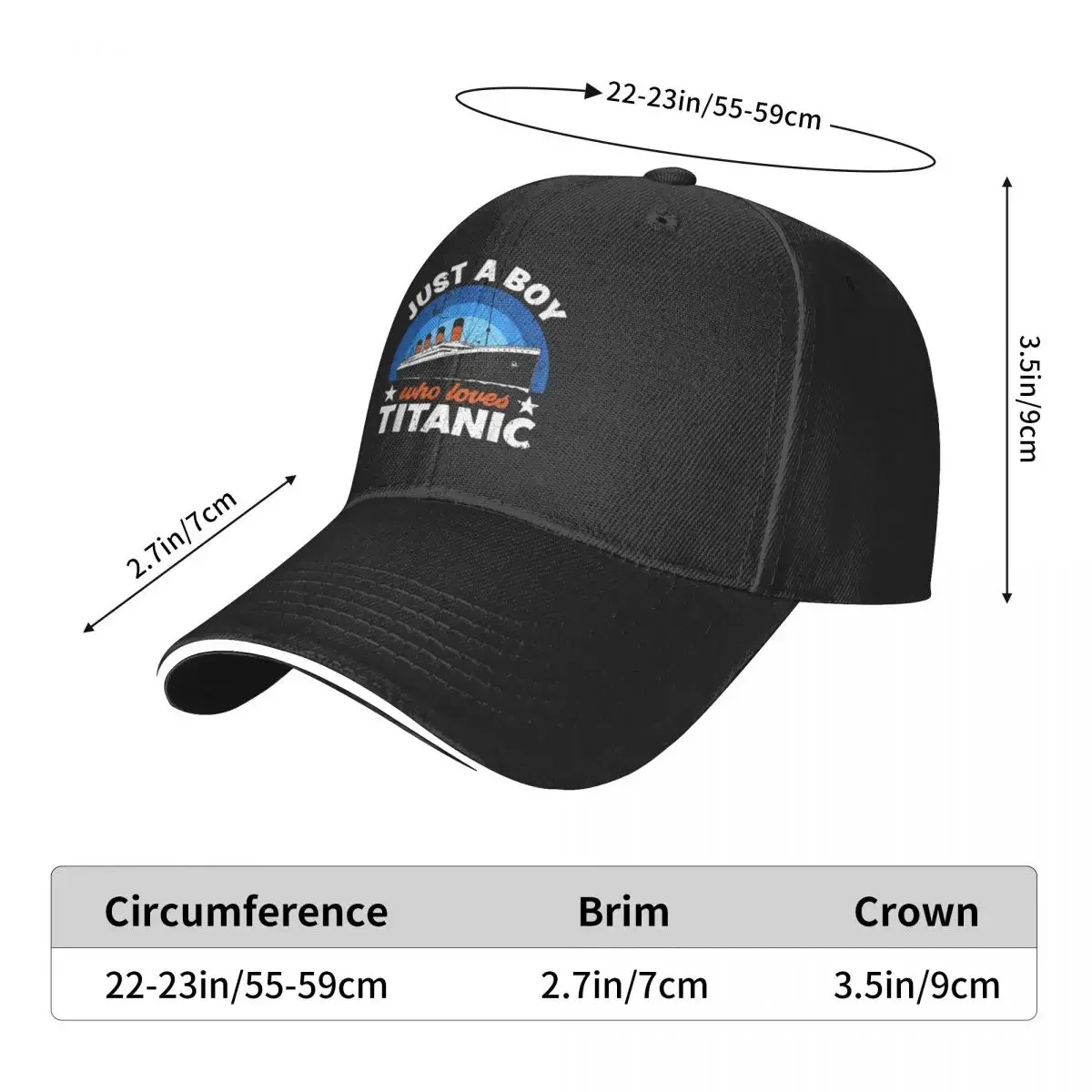 Бейсбольная кепка для мальчиков Who Just Love The RMS Titanic Snapback альпинизма гольфа мужские