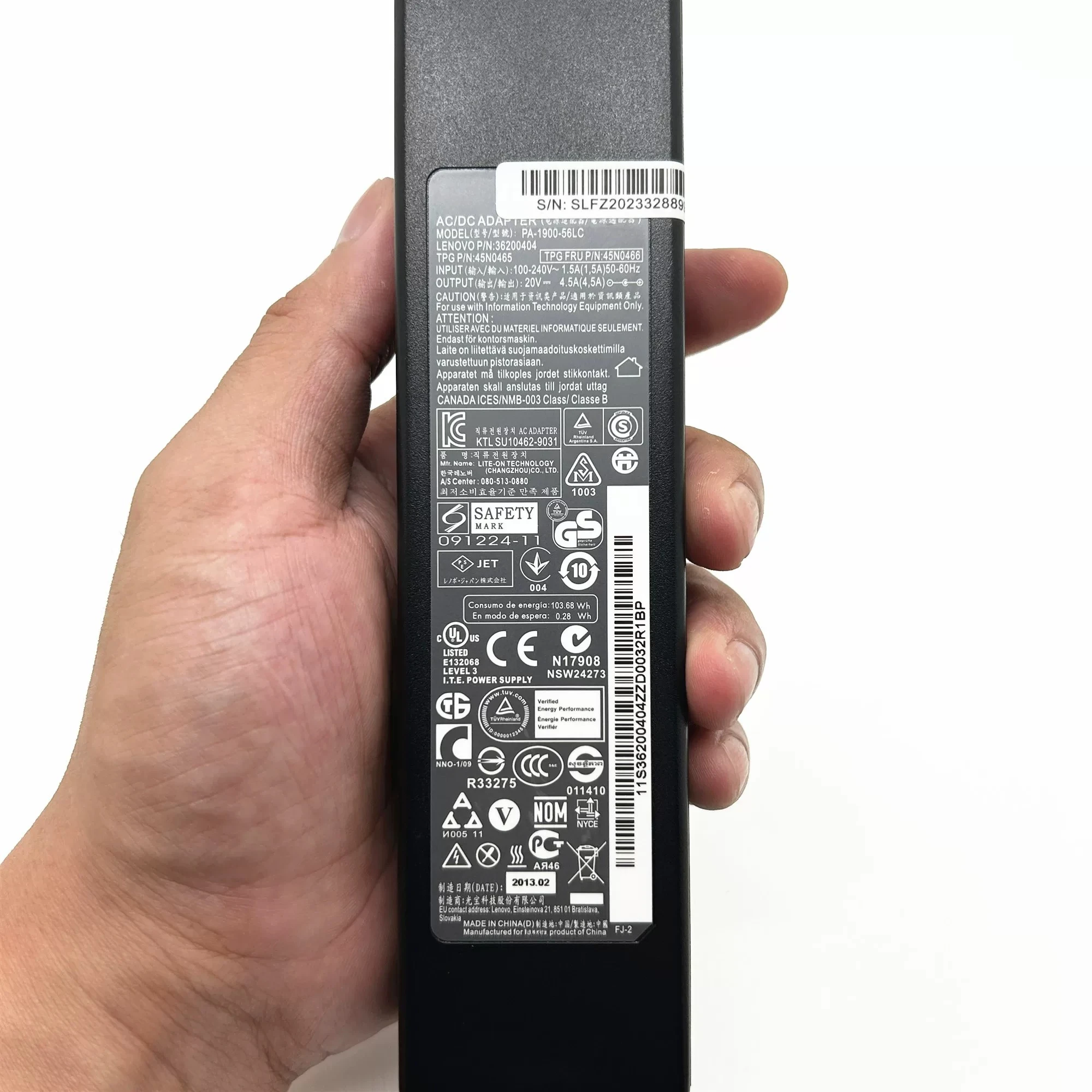 Фото Адаптер питания 90W 20V4.5A для Lenovo Y410P Y470 Y460 G480 Y480 №2