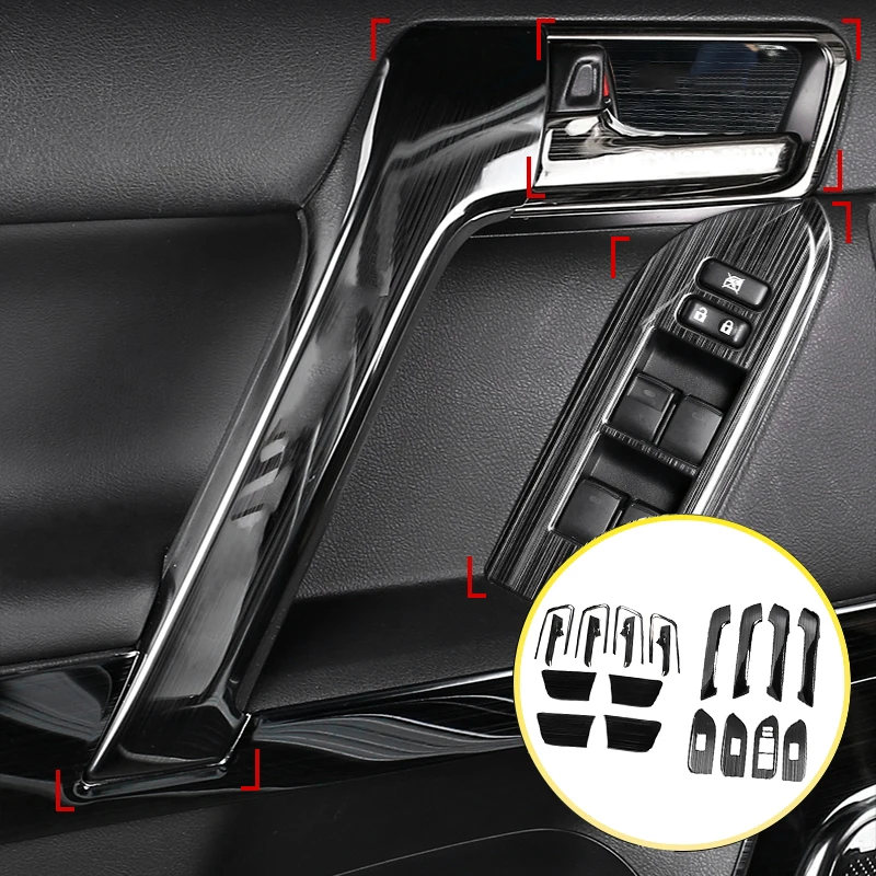 

Для 2010-2022 Toyota Land Cruiser Prado 150 Lc150 Fj150 2018 2020 2019 аксессуары для внутренней отделки модификация дверной ручки