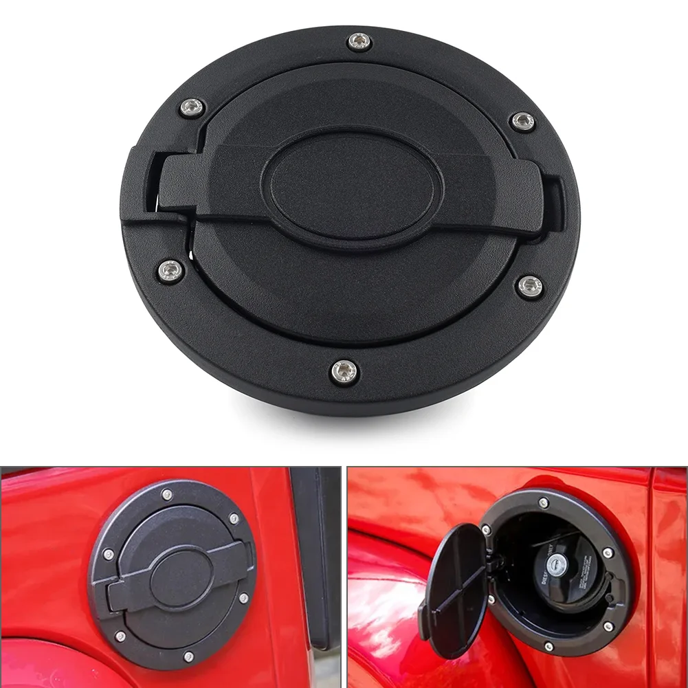 Car Fuel Tank Door Cover Gas Filler Cap For Jeep Wrangler JK Rubicon Sahara Unlimited 2007-2018