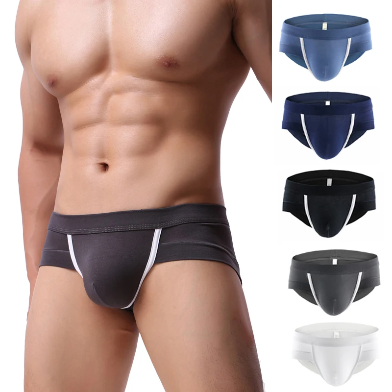 

Men's Sexy Comfortable Low Rise Boxer Briefs Bulge Pouch Underwear Underpants Thongs G-Strings Breathable Underwear New