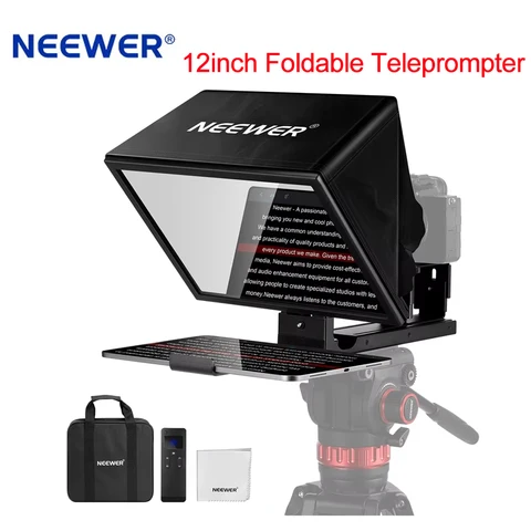 Подъемный телесуфлер NEEWER X12B из алюминиевого сплава, 12-дюймовый складной