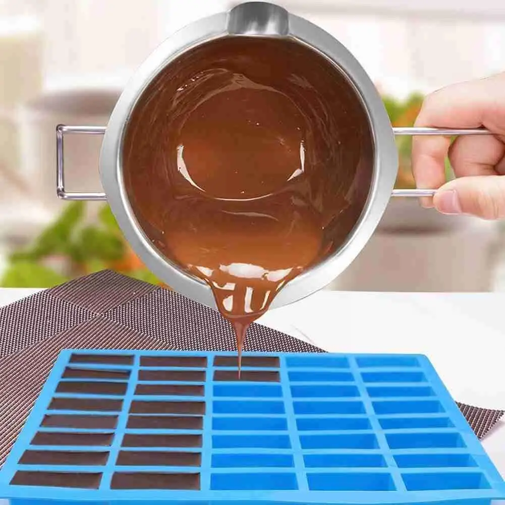 

40 Cavity Rectangle Soap Bar Mold Silicone Mold For Diy Home Soap Making Small Soap Molds Y3z0