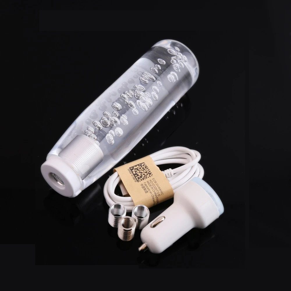 

15cm Car Transparent Stitching Gear Shift Knob Crystal Bubble Colorful Shifter Lever AT MT Fit For Honda Toyota