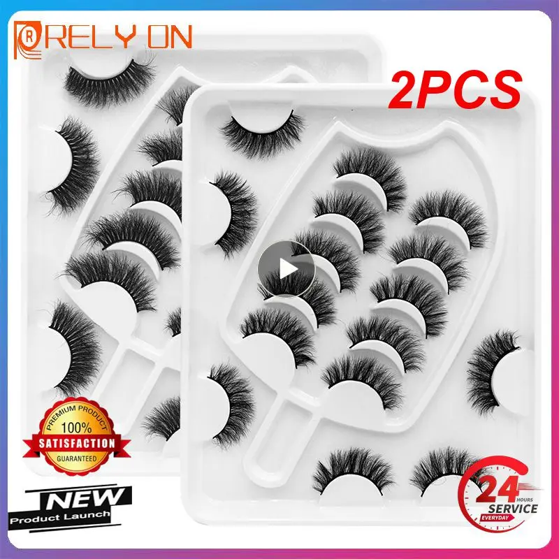 

2 шт., накладные ресницы из натуральной норки для наращивания