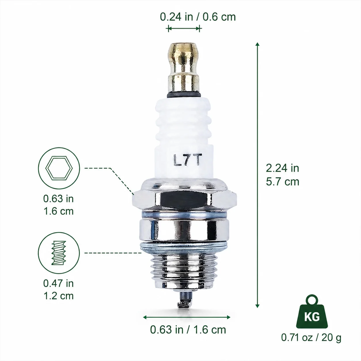 Свечи зажигания NGK BPMR7A L7T для Champion CJ8 RCJ6Y RCJ7Y, для Stihl 017 018 MS170 MS180 MS290 MS310 MS390 029 039, запчасти для бензопил, 3 шт. (art.: 3920db13088e2) - 3920db13088e2