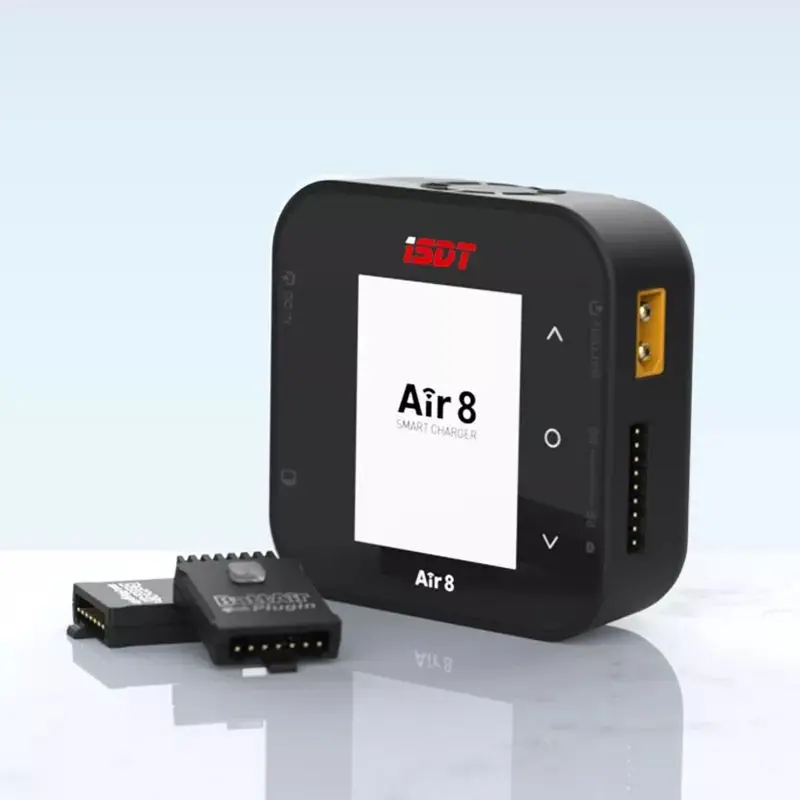 Фото Зарядное устройство-разрядник ISDT Air8 500W 20A для LiPo/Li-HV/LiFe/NiMH/Ni-Cd/Pb аккумуляторов 1-8S с 2 бесплатными штекерами для игрушек №1