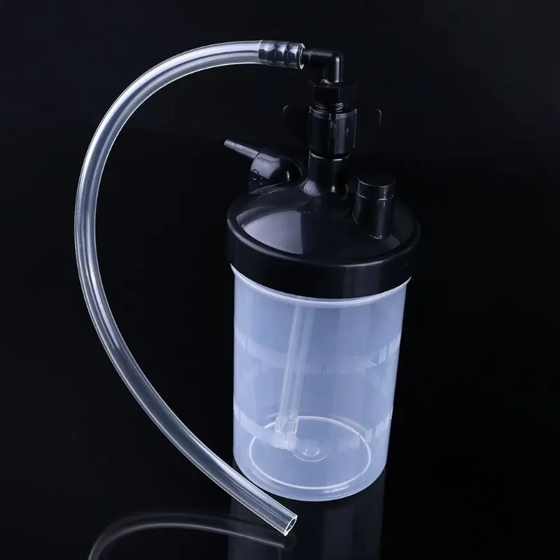 

Oxygen Bubbler Bottle - Humidity for Oxygen Concentrator with Tubing Connector Elbow 12"