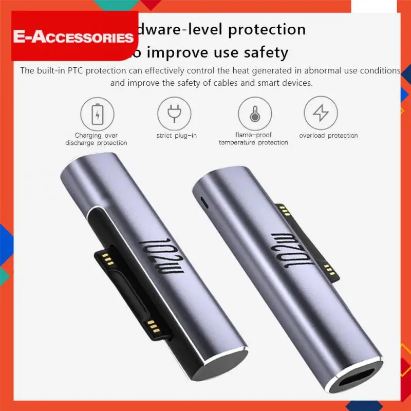 

102w Converter Quick Charging Fast Charging Power Adapter Male 15v/3a Usb C Charger Pd To Usb Type C For Surface Book 1 2 3 Plug