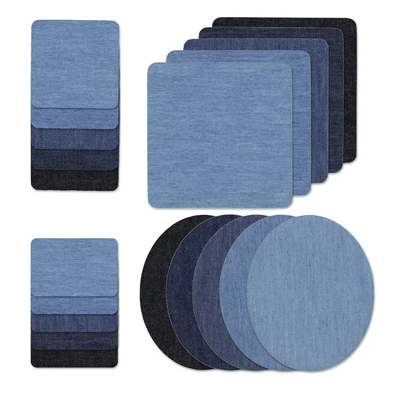 

Denim Patches for Clothing Jeans Self Adhesive Repair Fabric DIY Household Apparel Sewing Fabric Denim Patches