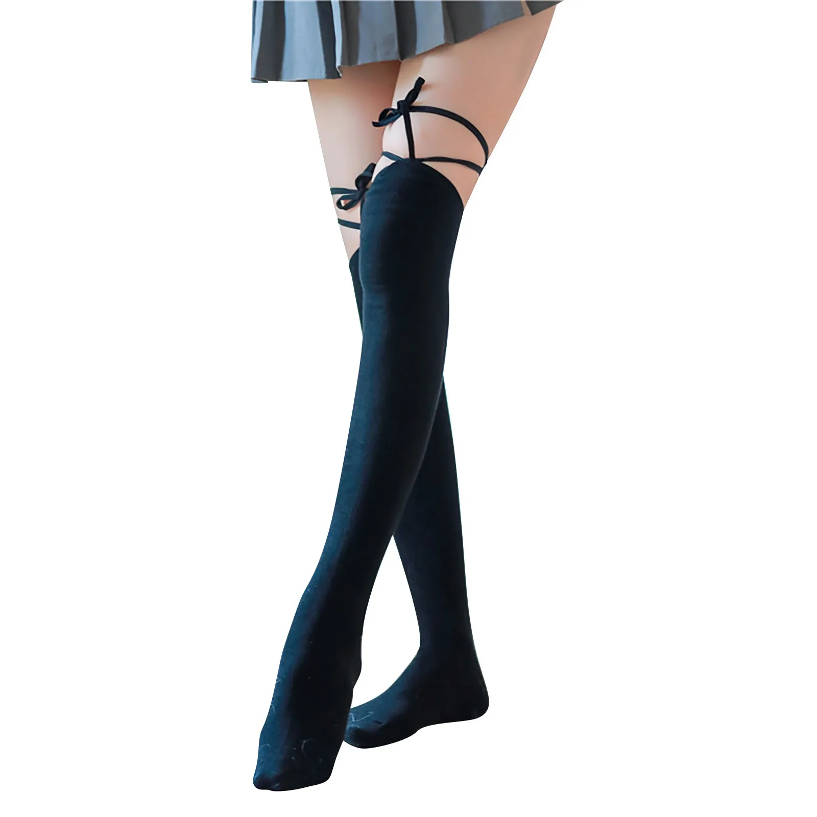 

Женские сексуальные накладные ресницы, кружевные тонкие черные шелковые колготки в горошек, подтяжки для женщин