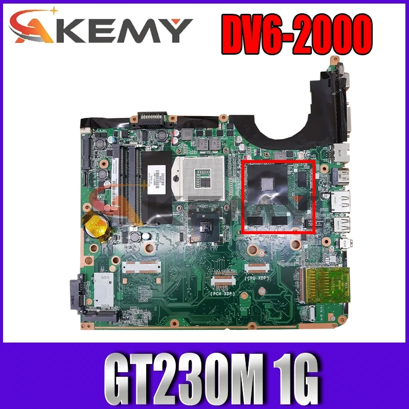 

580977-001 574902-001 580975-001 600817-001 for HP DV6-2000 DA0UP6MB6F0 Laptop motherboard GT230M 1G With i7 CPU Radiator