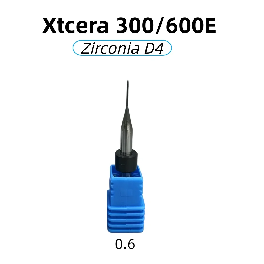 Фото Стоматологические фрезерные боры Xtcera 300/600E для циркония, литий-дисиликат, ПММА, металлические лабораторные материалы, DC NC D4, стоматологические шлифовальные инструменты №4