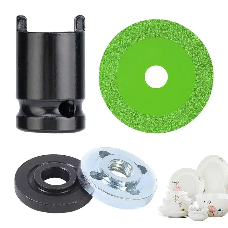 

Glass Cutting Disc 3.93 Inch Glass Tile Blade Set 4pcs Thin Saw Blade Wheel Glass Ceramic Cutting For Angle Grinder 4inch