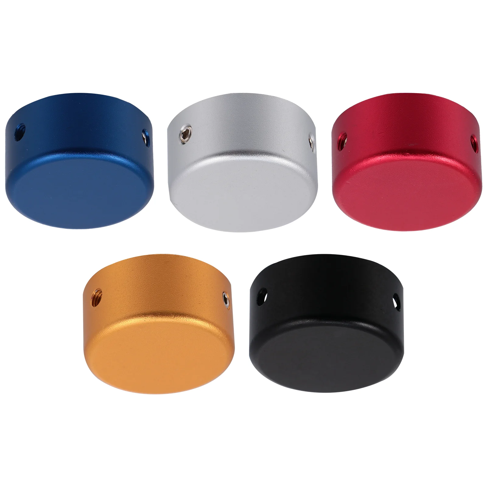 

5 Sets Effects Pedal Cap Professional Guitar Steps Protector With Rubber Insert Screw Footswitch Button Replacement for Toppers