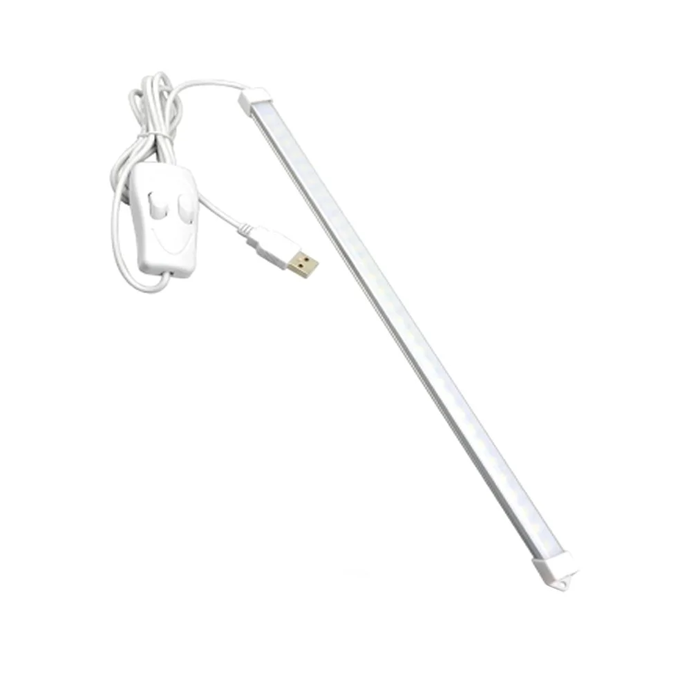 

Three Colors Changeable Rigid USB LED Light Bar 5V Reading Book Desk Lamp Switch Night