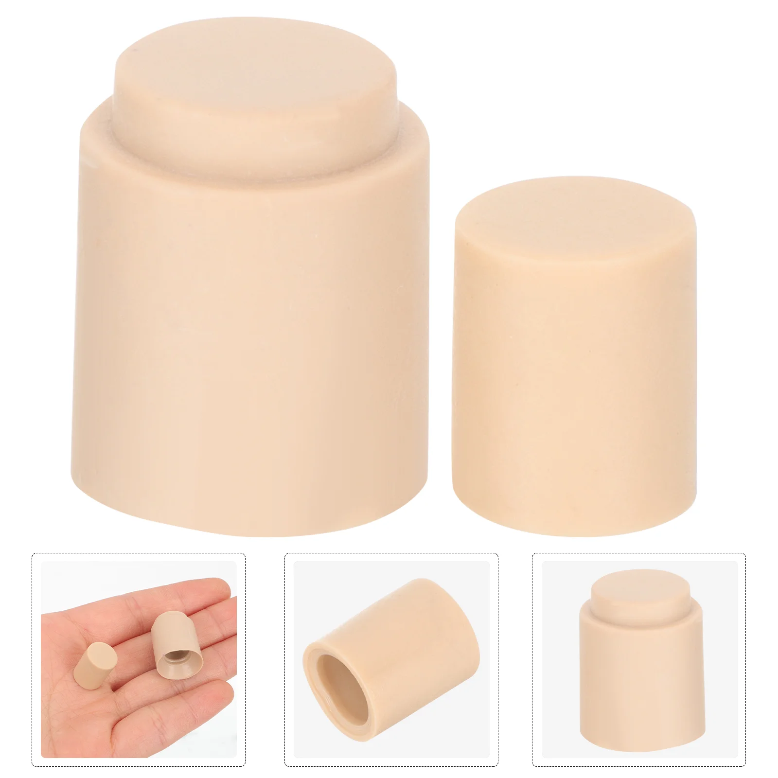 

2 Pcs Crafts Deck Base 1/6 Scale Furniture Head Sculpt Supporter Plastic Figure DIY Kit Child Soldier Model Accessory