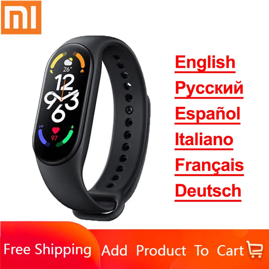 

Смарт-браслет Xiaomi Mi Band 7, AMOLED, Bluetooth 5,2, 120 режимов