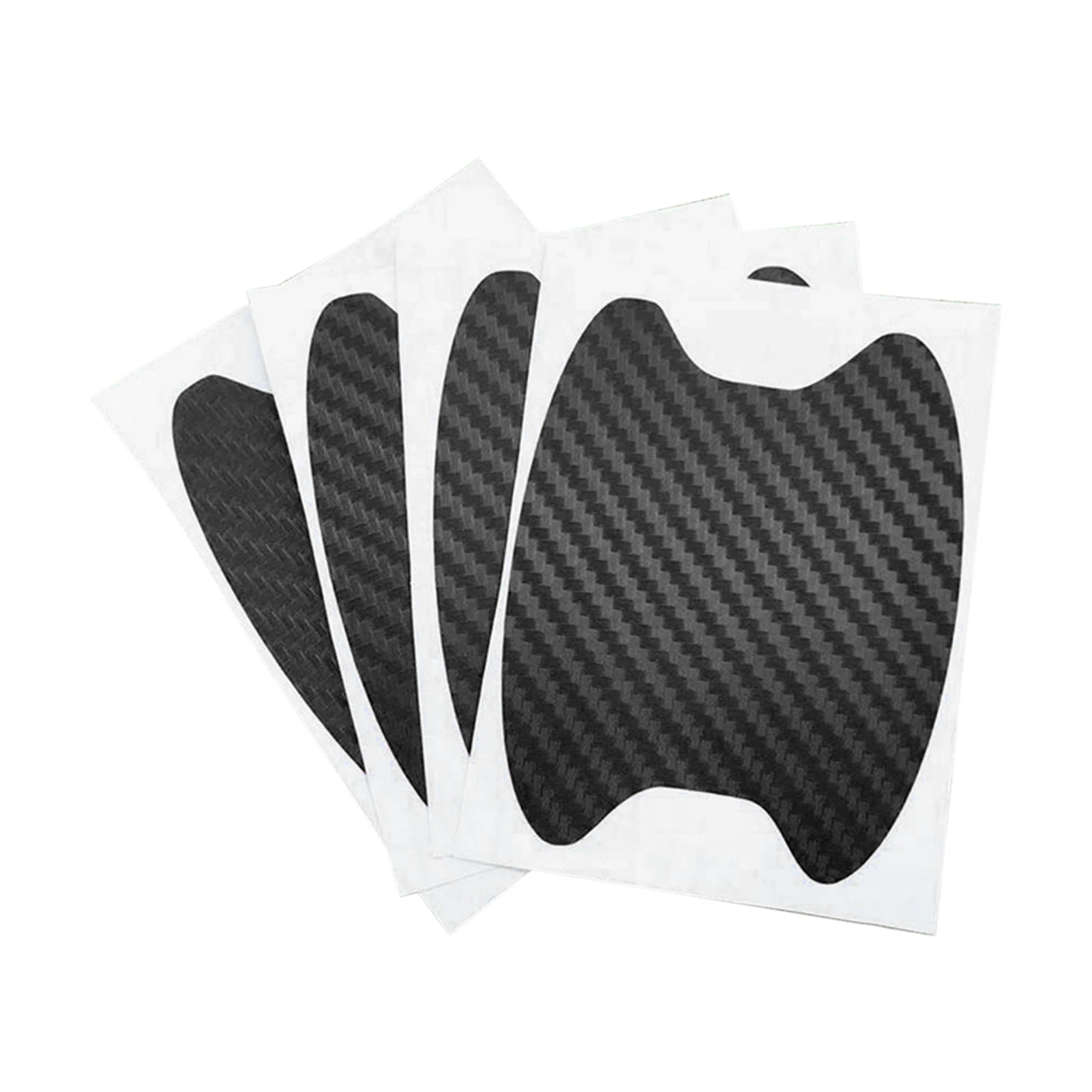 

4 шт., наклейки на дверные ручки автомобиля, из углеродного волокна