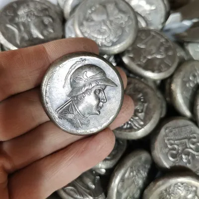 

Antique Silver Ingot Ornaments For Old Figures