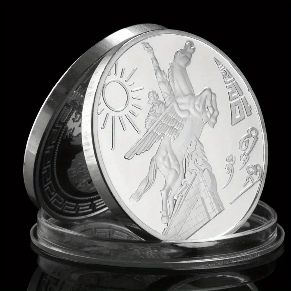 Серебрянная Монета С Изображением Лошади Swift Horse В Корейском Стиле Сувенирная