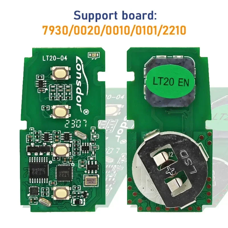 

Lonsdor LT20 Smart Key 312-434 МГц 8A + 4D BA чип для Toyota и Lexus Поддержка K518 K518ISE KH100 + универсальная печатная плата