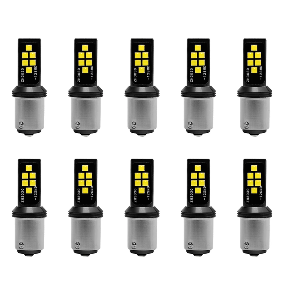 

2/10 шт. Сверхъяркие автомобильные передние задние сигнальные огни 1156 BA15S DRL лампа заднего хода 1157 BAY15D 7440 Лампа поворота 12 В белый желтый красный