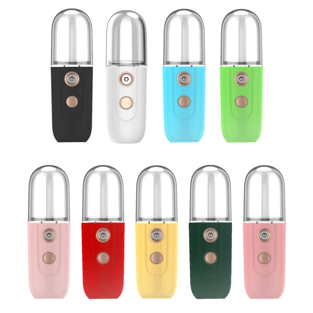 

USB Перезаряжаемый увлажнитель съемный диффузор пластиковый распылитель для лица распылитель ручной уход за кожей розовый