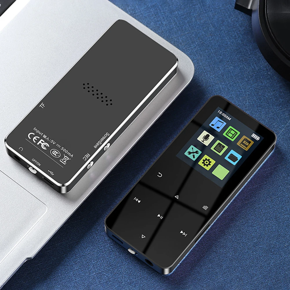 

Mp3-плеер с сенсорным экраном 1,8 дюйма, 1 шт., Bluetooth-совместим, беззвучный видеоплеер 5,0, FM-радио с электронной книгой, записывающий Built-in динамик