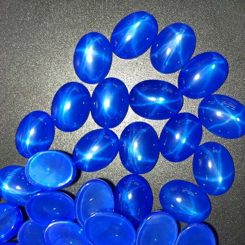 Большой красивый звездный сапфир овальной плоской огранки VVS свободные