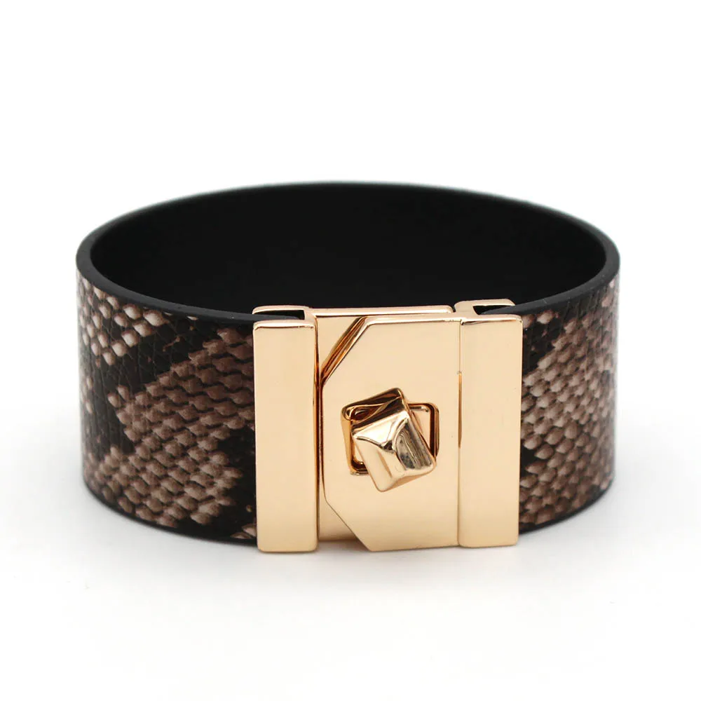 

2022 New Color Ribbon Wide Femme Wrap Bracelets & Bangles Genuine Leather Bracelets For Women Christmas Jewelry Gifts