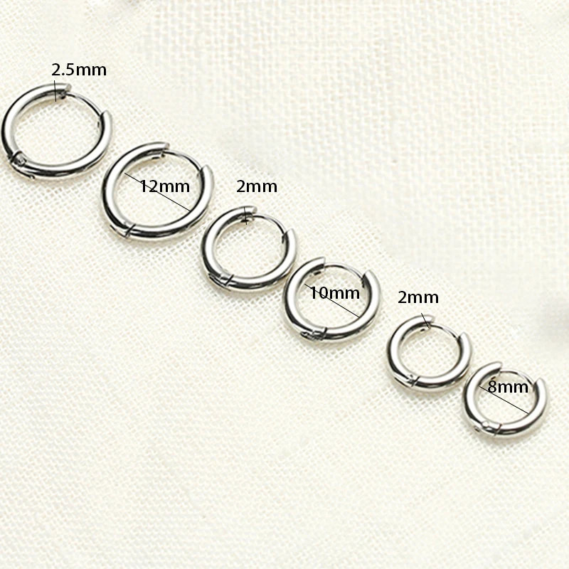 TGNEL серьги-кольца для мужчин и женщин G23 титановые гипоаллергенные