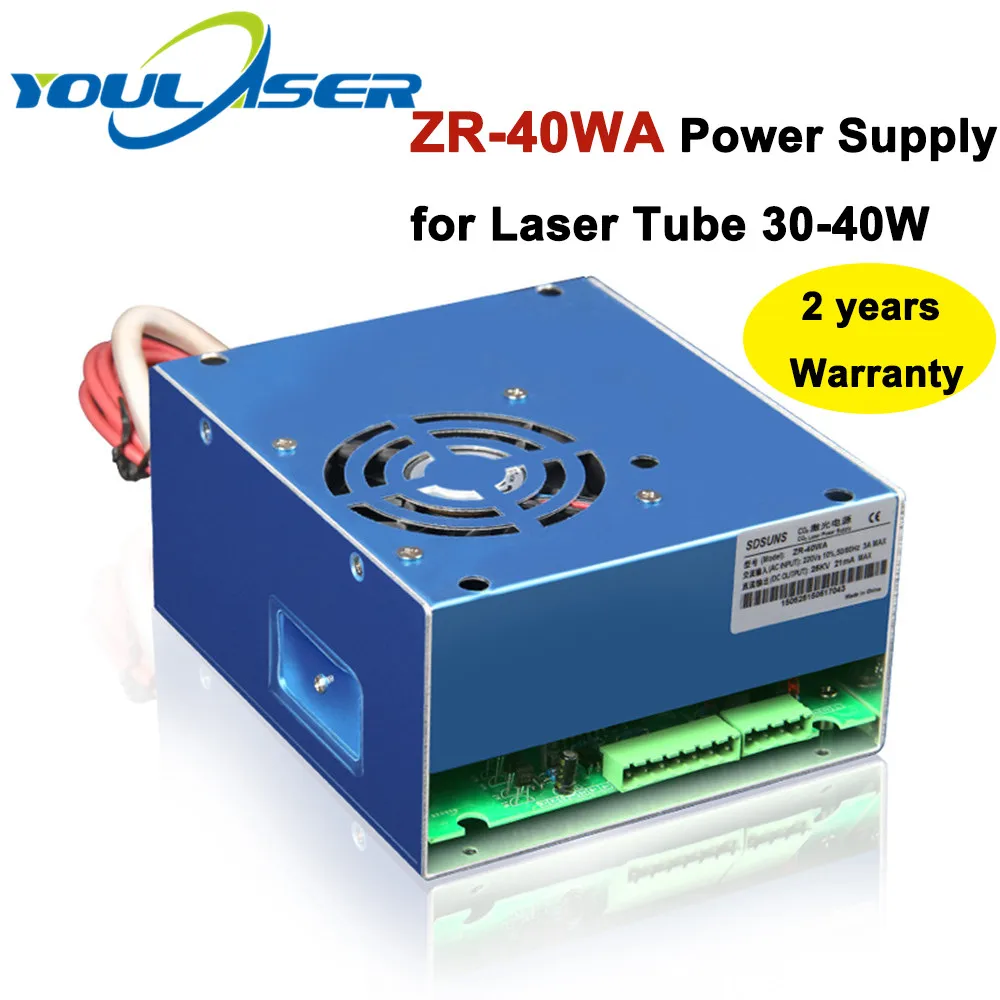 

ZR-40WA Co2 лазерный блок питания 40w для Co2 лазерной лампы