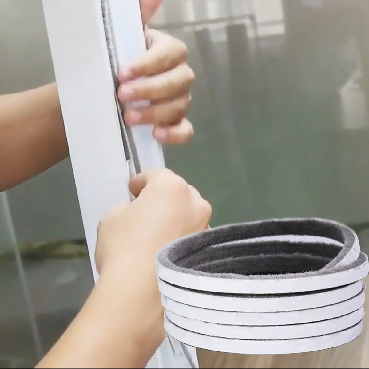 1 шт. самоклеящаяся лента для защиты дверей и окон