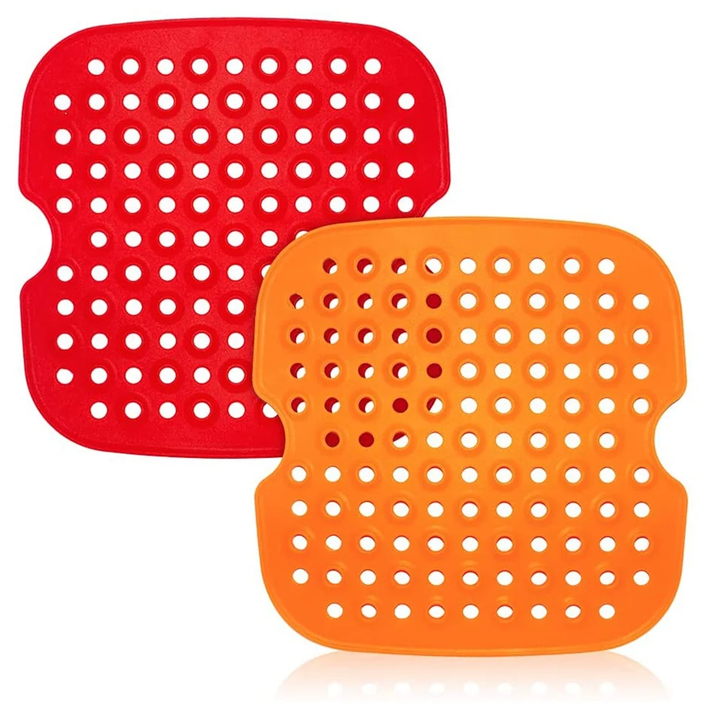 

Силиконовые аксессуары для фритюрницы, многоразовый антипригарный коврик для паровой корзины, безопасный и термостойкий, 8,5 дюйма