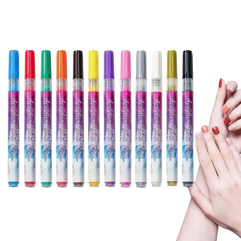 

Ручка-маркер для дизайна ногтей, быстросохнущая